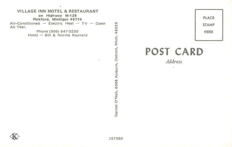 Village Inn Motel & Restaurant - Vintage Postcard (newer photo)